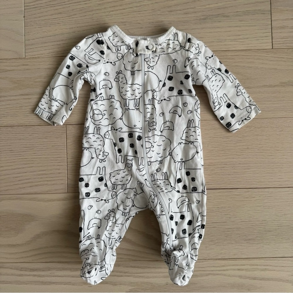 Carters 3m One Piece with Animal Print